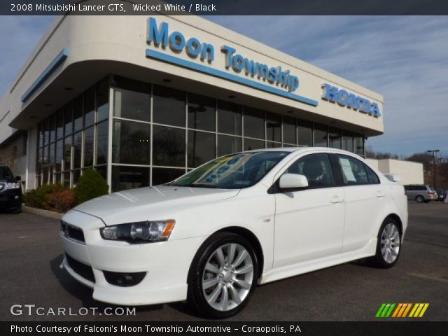 2008 Mitsubishi Lancer GTS in Wicked White
