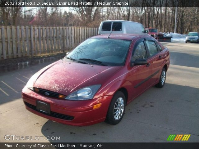 2003 Ford Focus LX Sedan in Sangria Red Metallic
