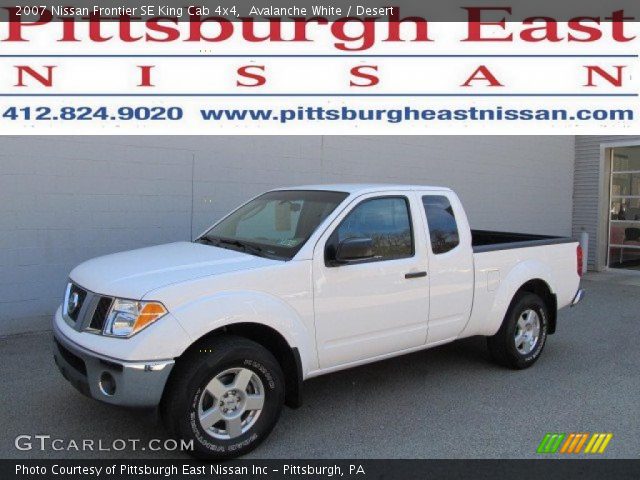 2007 Nissan Frontier SE King Cab 4x4 in Avalanche White