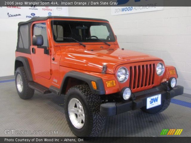 2006 Jeep Wrangler Sport 4x4 in Impact Orange