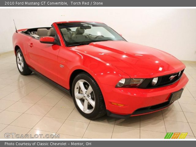 2010 Ford Mustang GT Convertible in Torch Red