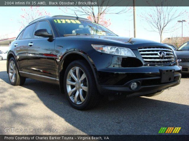 2004 Infiniti FX 35 AWD in Black Obsidian