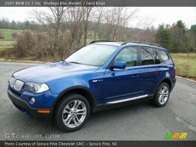 2007 BMW X3 3.0si in Montego Blue Metallic