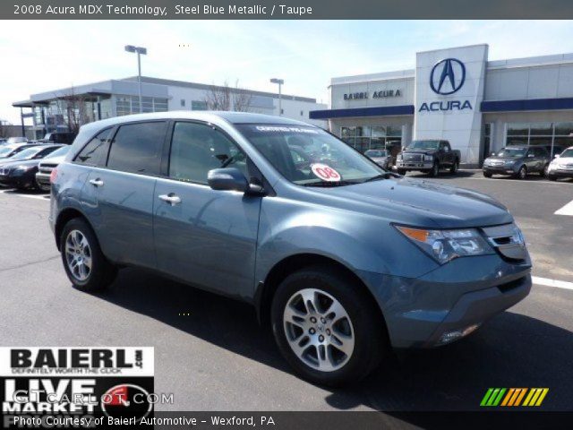 2008 Acura MDX Technology in Steel Blue Metallic