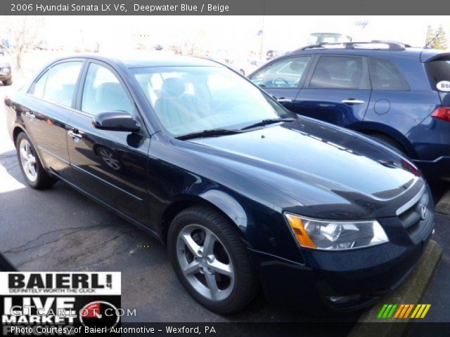 2006 Hyundai Sonata LX V6 in Deepwater Blue