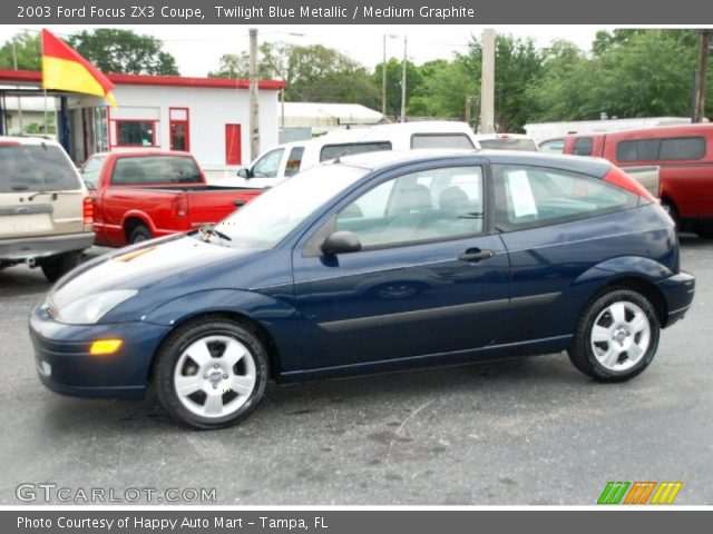 2003 Ford Focus ZX3 Coupe in Twilight Blue Metallic