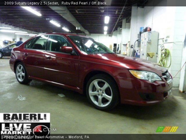 2009 Subaru Legacy 2.5i Sedan in Ruby Red Pearl