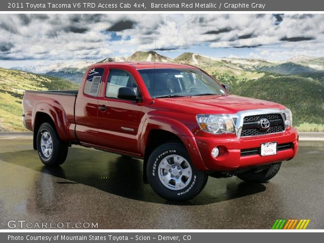 2011 Toyota Tacoma V6 TRD Access Cab 4x4 in Barcelona Red Metallic