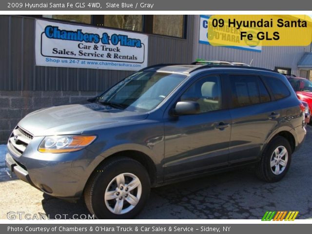 2009 Hyundai Santa Fe GLS 4WD in Slate Blue