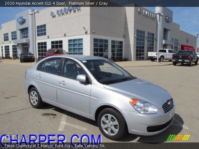 2010 Hyundai Accent GLS 4 Door in Platinum Silver