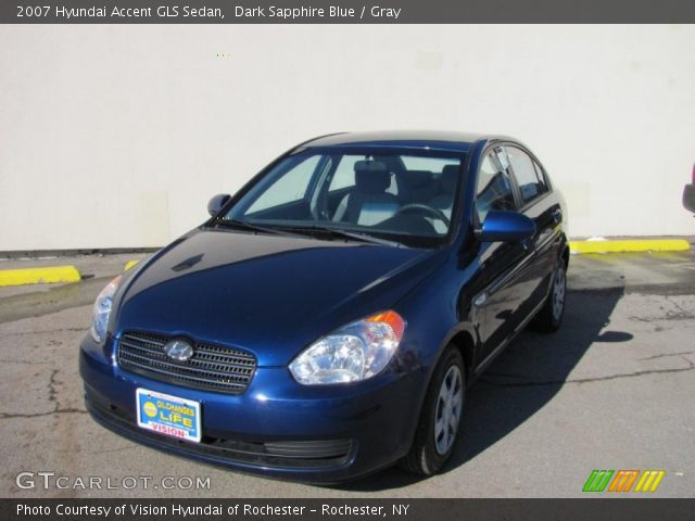 2007 Hyundai Accent GLS Sedan in Dark Sapphire Blue