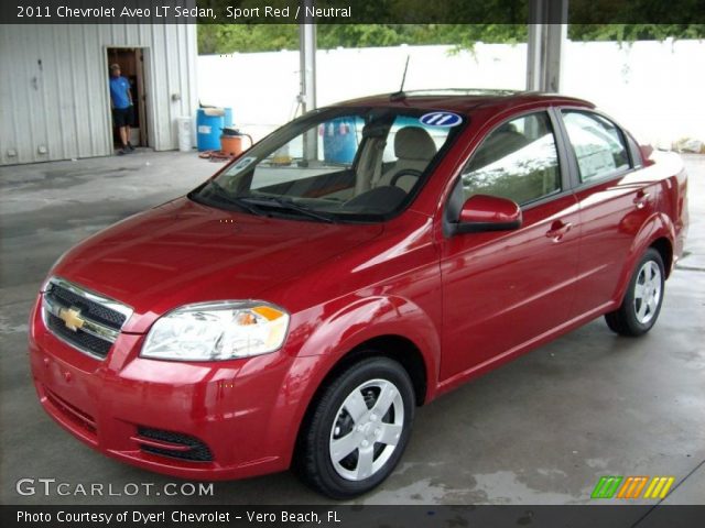 2011 Chevrolet Aveo LT Sedan in Sport Red