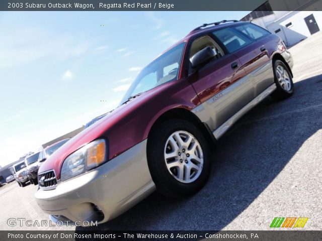 2003 Subaru Outback Wagon in Regatta Red Pearl