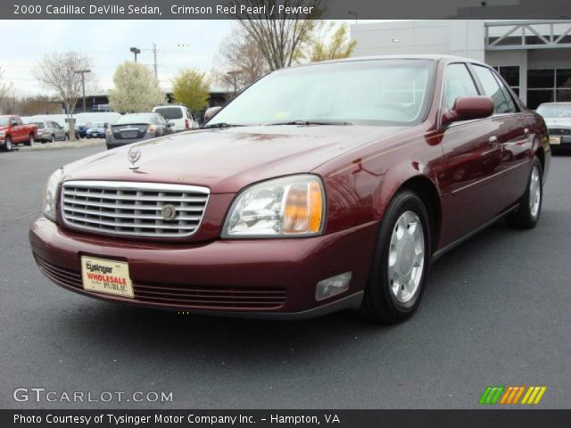 2000 Cadillac DeVille Sedan in Crimson Red Pearl