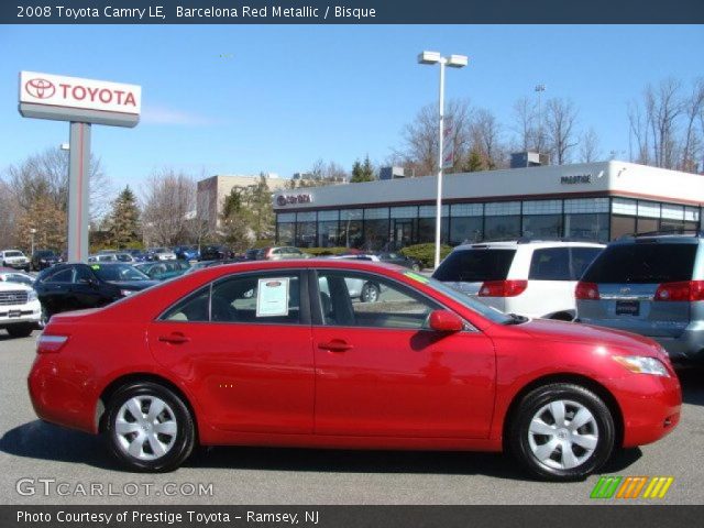 2008 Toyota Camry LE in Barcelona Red Metallic
