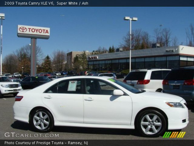 2009 Toyota Camry XLE V6 in Super White