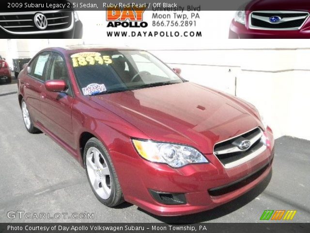 2009 Subaru Legacy 2.5i Sedan in Ruby Red Pearl
