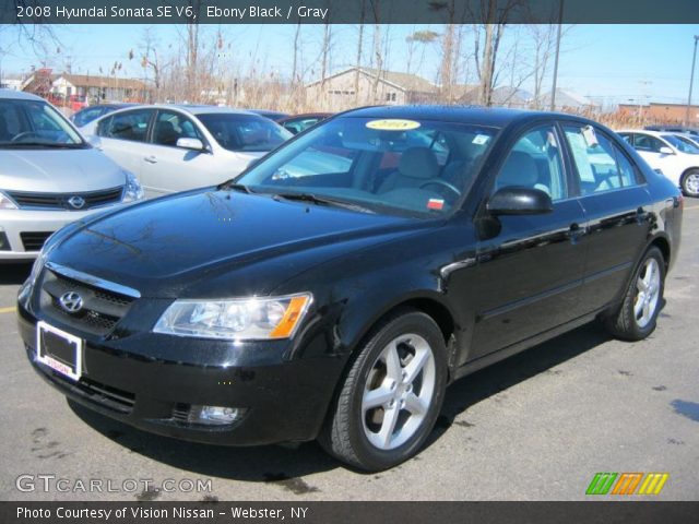 2008 Hyundai Sonata SE V6 in Ebony Black