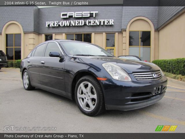 2004 Infiniti G 35 Sedan in Twilight Blue