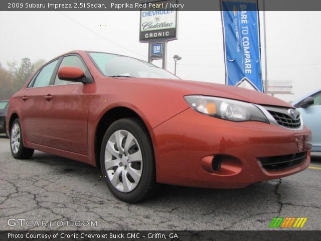 2009 Subaru Impreza 2.5i Sedan in Paprika Red Pearl