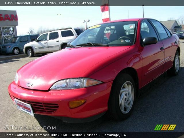 1999 Chevrolet Cavalier Sedan in Bright Red