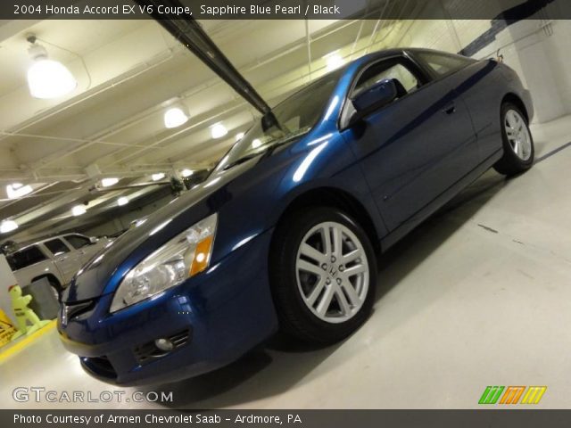 2004 Honda Accord EX V6 Coupe in Sapphire Blue Pearl