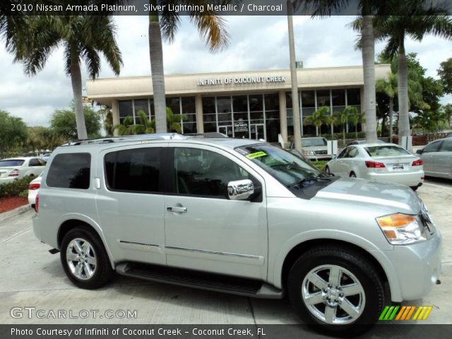 2010 Nissan Armada Platinum in Silver Lightning Metallic