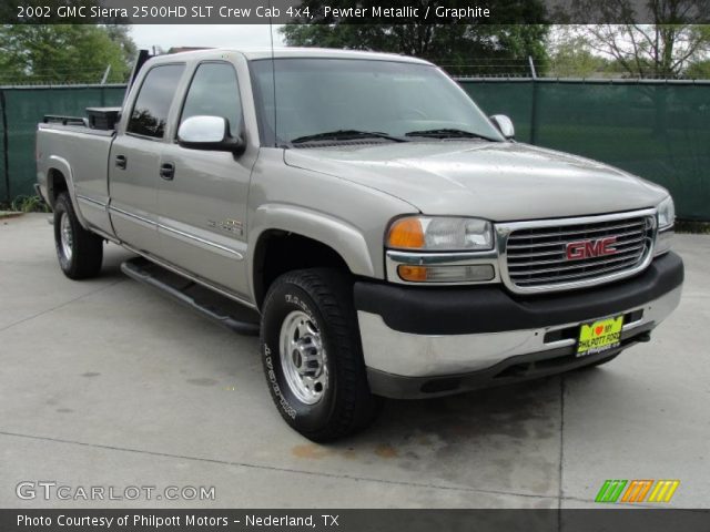 2002 GMC Sierra 2500HD SLT Crew Cab 4x4 in Pewter Metallic