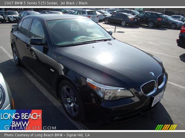 2007 BMW 5 Series 525i Sedan in Jet Black