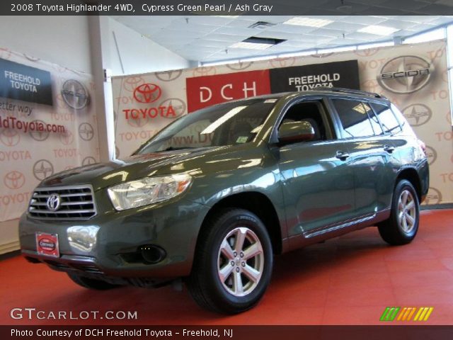 2008 Toyota Highlander 4WD in Cypress Green Pearl