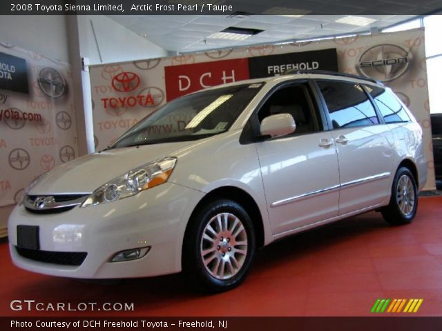 2008 Toyota Sienna Limited in Arctic Frost Pearl