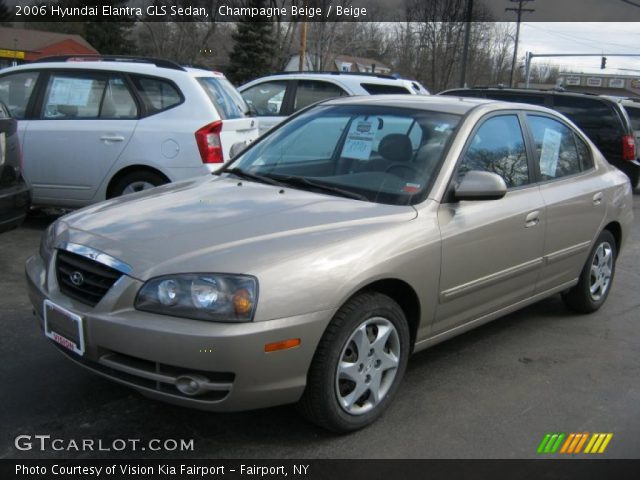 2006 Hyundai Elantra GLS Sedan in Champagne Beige