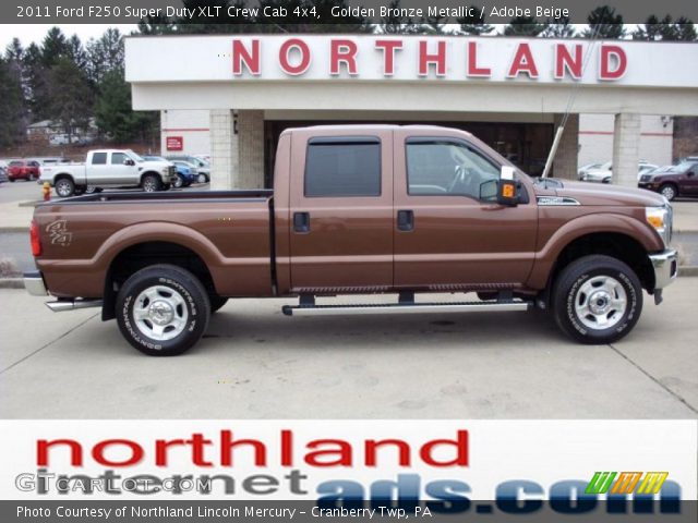 2011 Ford F250 Super Duty XLT Crew Cab 4x4 in Golden Bronze Metallic