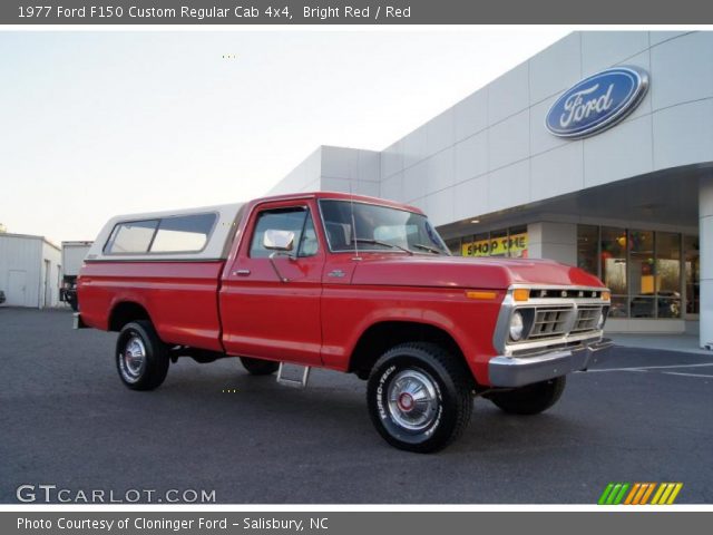 1977 Ford F150 Custom Regular Cab 4x4 in Bright Red