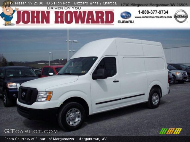 2012 Nissan NV 2500 HD S High Roof in Blizzard White