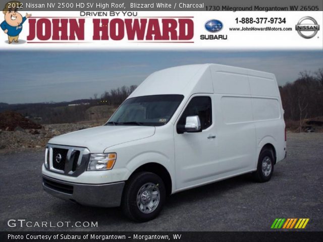 2012 Nissan NV 2500 HD SV High Roof in Blizzard White