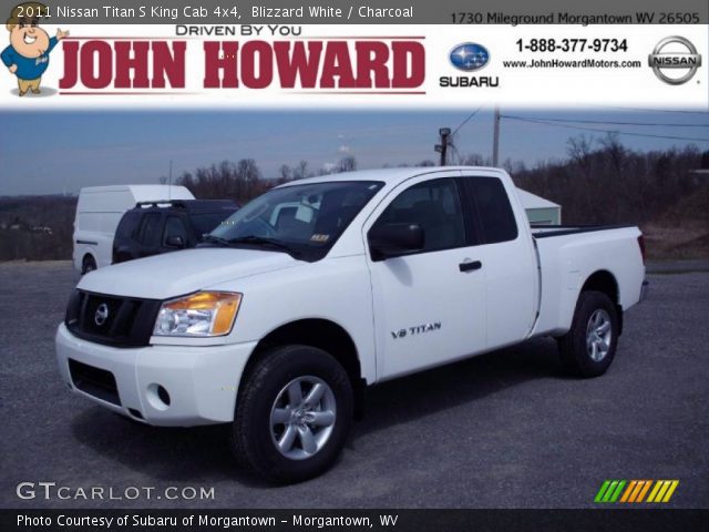 2011 Nissan Titan S King Cab 4x4 in Blizzard White