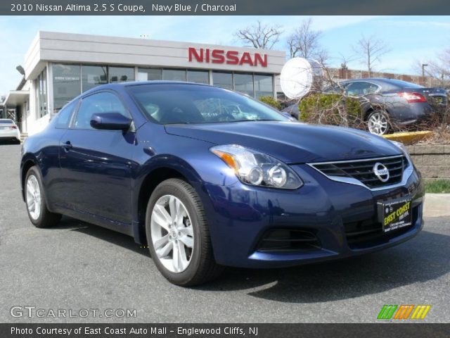 Blue nissan altima coupe