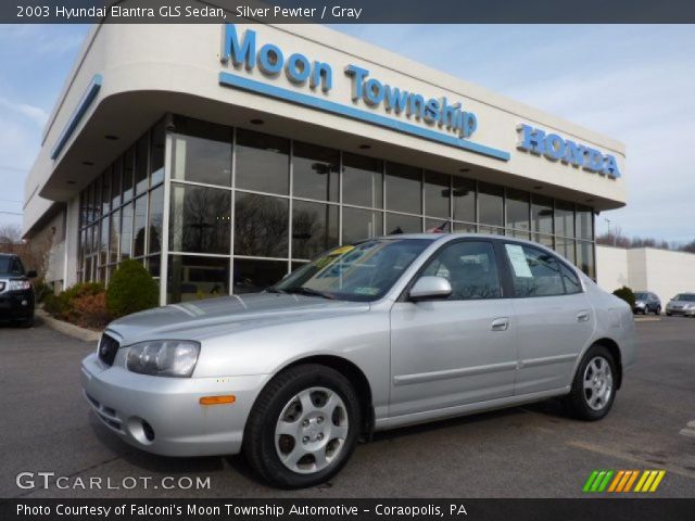 2003 Hyundai Elantra GLS Sedan in Silver Pewter
