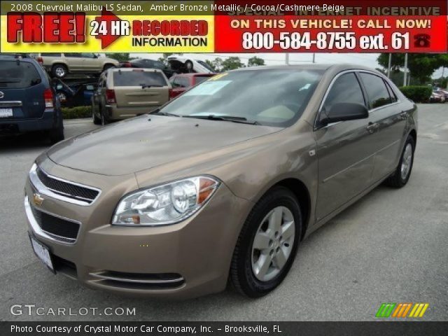 2008 Chevrolet Malibu LS Sedan in Amber Bronze Metallic