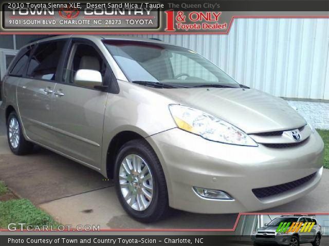 2010 Toyota Sienna XLE in Desert Sand Mica