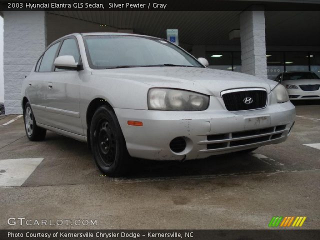 2003 Hyundai Elantra GLS Sedan in Silver Pewter