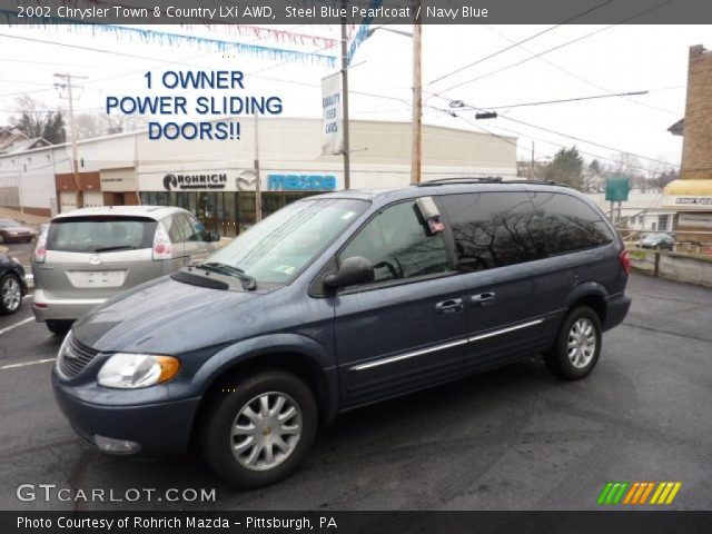 2002 Chrysler Town & Country LXi AWD in Steel Blue Pearlcoat