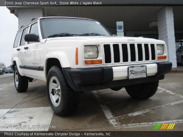 2000 Jeep Cherokee Sport 4x4 in Stone White