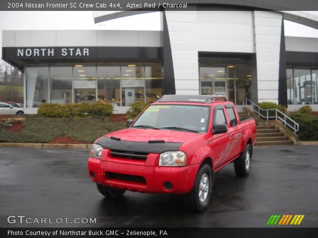 2004 Nissan Frontier SC Crew Cab 4x4 in Aztec Red