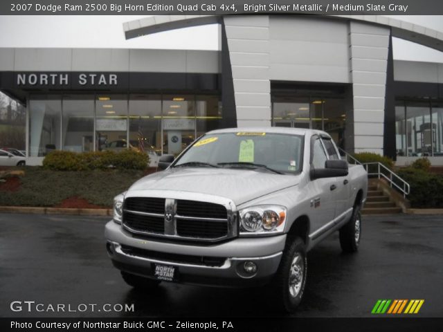 2007 Dodge Ram 2500 Big Horn Edition Quad Cab 4x4 in Bright Silver Metallic