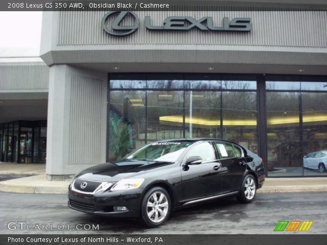 2008 Lexus GS 350 AWD in Obsidian Black