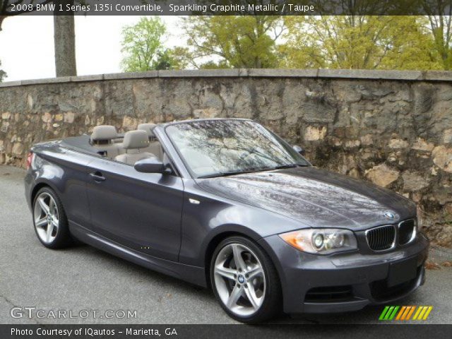 2008 BMW 1 Series 135i Convertible in Sparkling Graphite Metallic