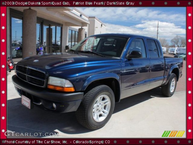 2003 Dodge Dakota Sport Quad Cab in Patriot Blue Pearl
