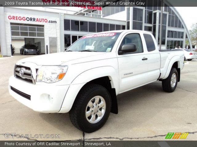 2009 Toyota Tacoma V6 PreRunner Access Cab in Super White